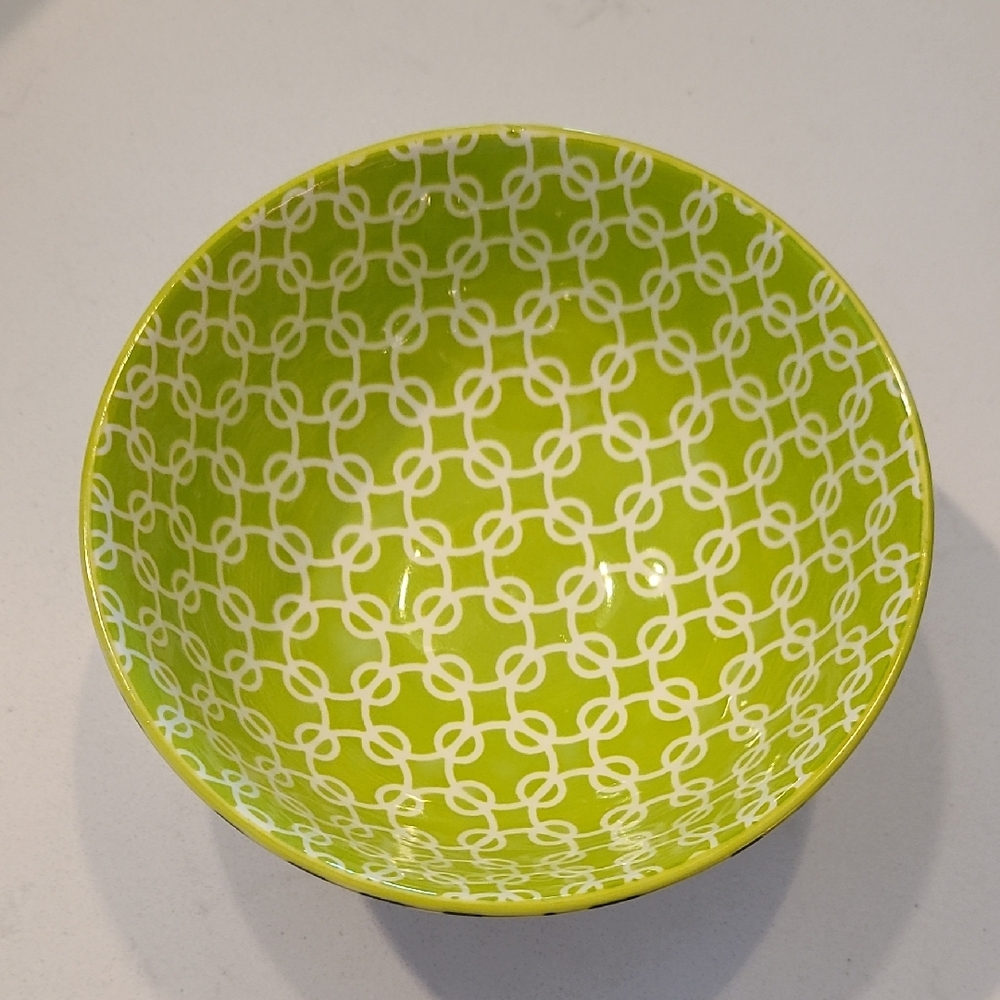 Green Patterned Summer Bowl